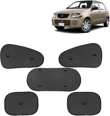 Kingsway Side Window, Rear Window, Windshield Sun Shade For Maruti Suzuki Alto 800(Black)