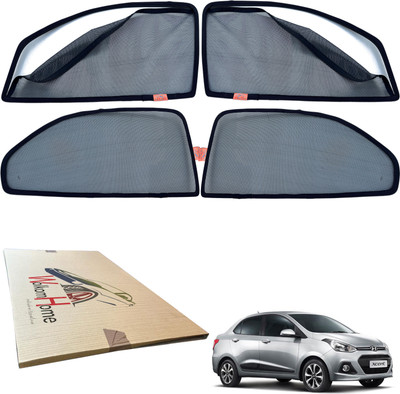 WolkomHome Side Window Sun Shade For Hyundai Xcent(Black)