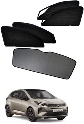 Top Vechile Rear Window, Side Window Sun Shade For Tata Altroz(Black)