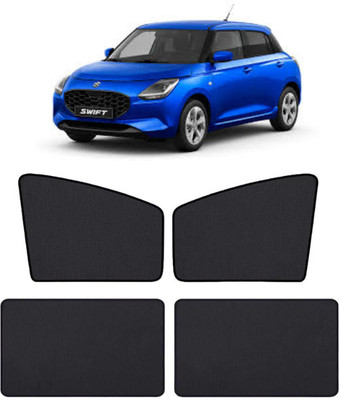 TOP VECHILE Rear Window, Side Window Sun Shade For Maruti Suzuki New Swift(Black)