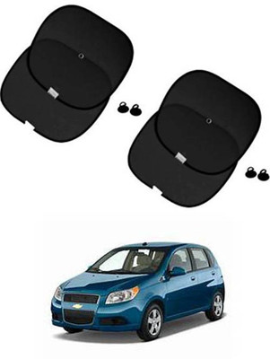 FKOK Side Window Sun Shade For Chevrolet Aveo(Black)