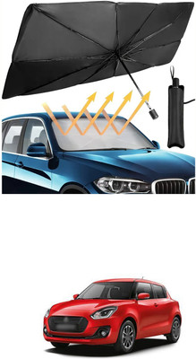 XZRTZ Windshield Sun Shade For Maruti Suzuki Alto(Black)