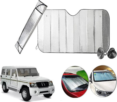 AUTO PEARL Dashboard, Windshield Sun Shade For Mahindra Bolero(Silver)
