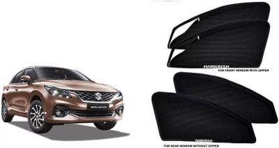 HARKRISH Side Window Sun Shade For Maruti Suzuki Baleno(Black)