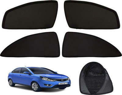 Tech Auto Side Window Sun Shade For Tata Zest(Black)