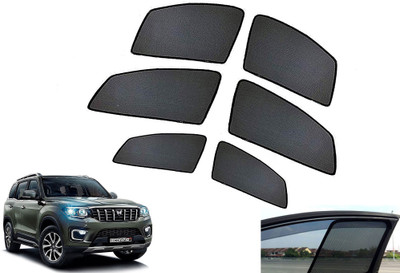 AUTO PEARL Side Window Sun Shade For Mahindra Scorpio(Black)