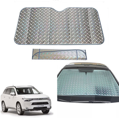 AUTO PEARL Dashboard, Windshield Sun Shade For Mitsubishi Outlander(Grey)