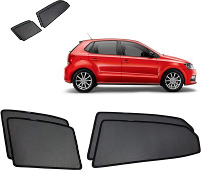 RAKRISH Rear Window, Side Window Sun Shade For Volkswagen Polo(Black)