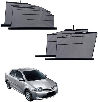 SS FOR YOUR SMART NEEDS Side Window Sun Shade For Toyota Etios(Black)