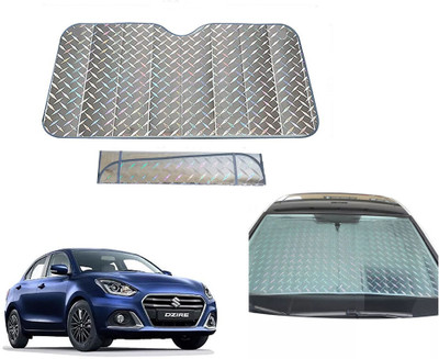 AUTO PEARL Dashboard, Windshield Sun Shade For Maruti Suzuki Swift Dzire(Grey)
