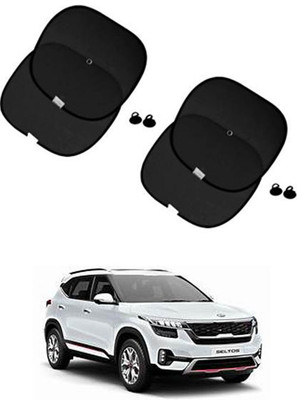 FKOK Side Window Sun Shade For Kia Universal For Car(Black)