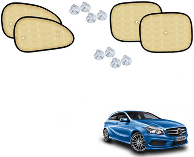 Automotive Prist Side Window Sun Shade For Mercedes Benz A180(Beige)
