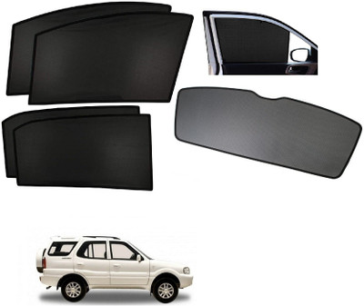 AuTO ADDiCT Side Window, Rear Window Sun Shade(Black)