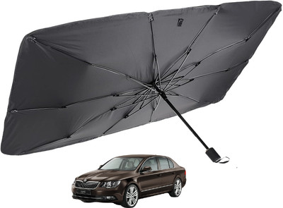 MOCKHE Windshield Sun Shade For Skoda Superb(Silver)