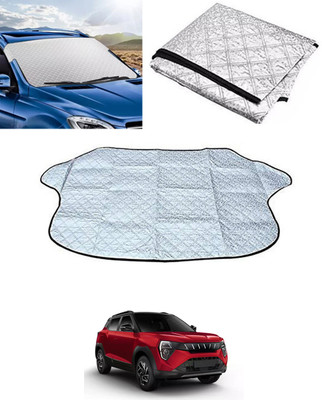 RKPSP Windshield Sun Shade For Mahindra Universal For Car(Silver)