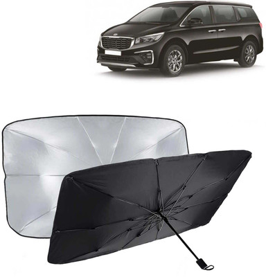 Kingsway Dashboard, Windshield Sun Shade For Kia Carnival(Black, Silver)