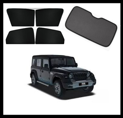 RAKRISH Rear Window, Side Window Sun Shade For Mahindra Thar(Black)