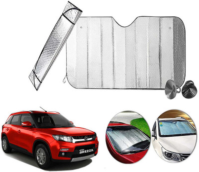 AUTO PEARL Dashboard, Windshield Sun Shade For Maruti Suzuki Brezza(Silver)