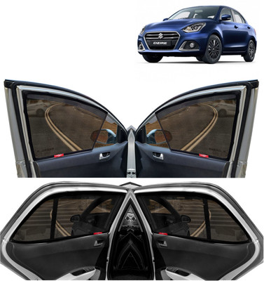 Kingsway Side Window, Rear Window Sun Shade For Maruti Suzuki Swift Dzire(Black)