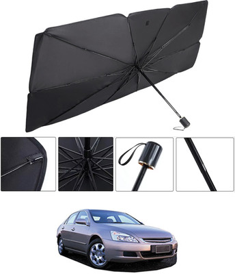 RKPSP Windshield Sun Shade For Honda Accord(Black, Silver)