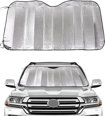 NeonSheon Windshield Sun Shade For Universal For Car Universal For Car(Silver)