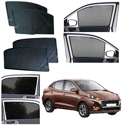 INSURE AUTOMOTIVE Side Window Sun Shade For Hyundai Aura(Black)