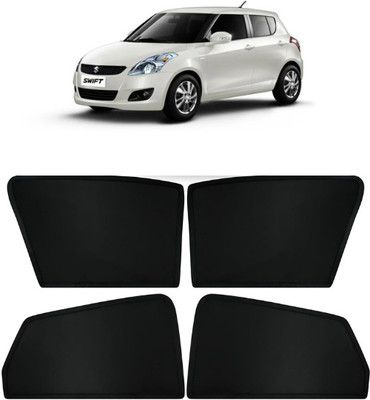 RAKRISH Rear Window, Side Window Sun Shade For Maruti Suzuki New Swift(Black)