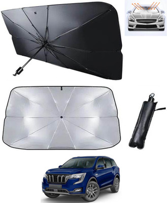 RKPSP Windshield Sun Shade For Mahindra XUV 700(Silver, Black)