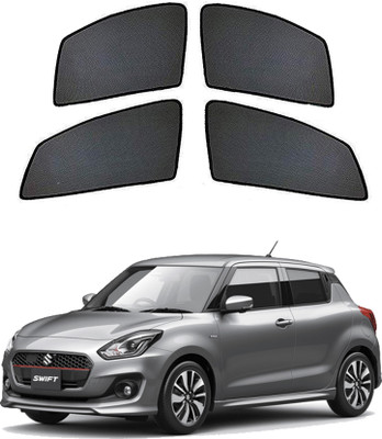 PEEPS STORE Side Window, Rear Window Sun Shade For Maruti Suzuki Swift(Black)
