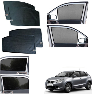 WolkomHome Side Window Sun Shade For Maruti Suzuki Baleno(Black)