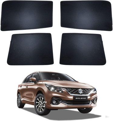 FORSONS Side Window Sun Shade For Maruti Suzuki Baleno(Black)