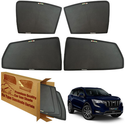 WolkomHome Side Window Sun Shade For Mahindra XUV 700(Black)