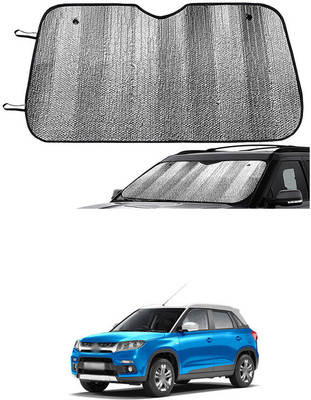 GONAMA Windshield Sun Shade For Maruti Suzuki Vitara Brezza(Silver)