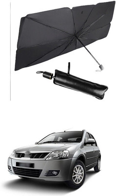 GONAMA Rear Window Sun Shade For Mahindra Verito(Black)