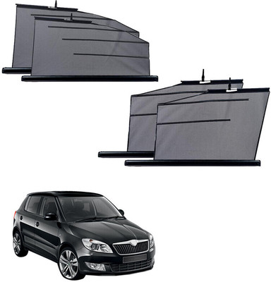 SS FOR YOUR SMART NEEDS Side Window Sun Shade For Skoda Fabia(Black)