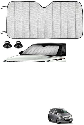 GONAMA Rear Window Sun Shade For Hyundai Eon(Silver)