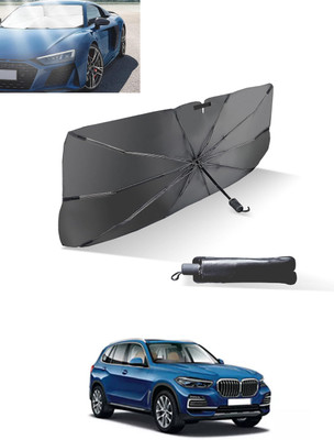 MATIES Windshield Sun Shade For BMW X5(Black, Silver)