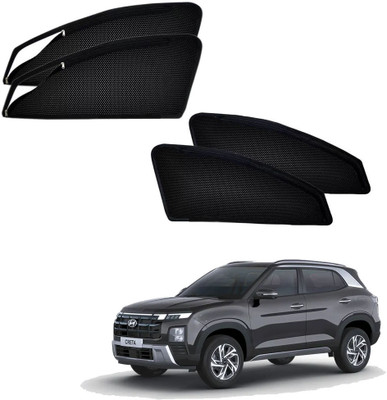 HARKRISH Side Window Sun Shade For Hyundai Creta(Black)