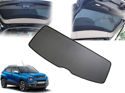 AUTO PEARL Rear Window Sun Shade For Tata Punch(Black)