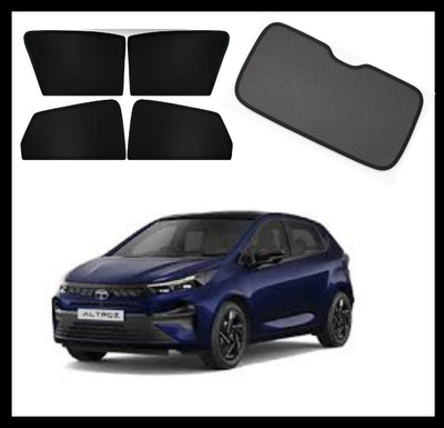 RAKRISH Rear Window, Side Window Sun Shade For Tata Altroz(Black)