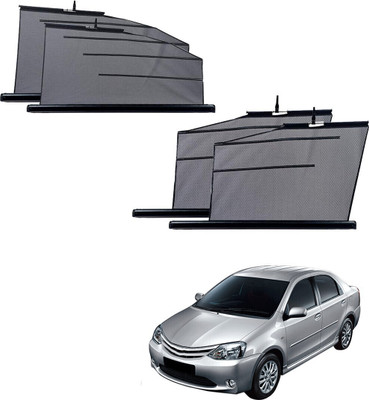SS Zeeber Side Window Sun Shade For Toyota Etios(Black)