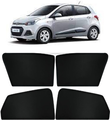 RAKRISH Rear Window, Side Window Sun Shade For Hyundai Grand i10(Black)