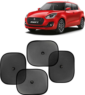 Kingsway Side Window, Rear Window, Windshield Sun Shade For Maruti Suzuki Swift(Black)