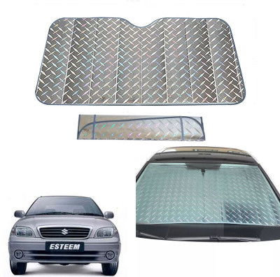 AUTO PEARL Dashboard, Windshield Sun Shade For Maruti Suzuki Esteem(Grey)