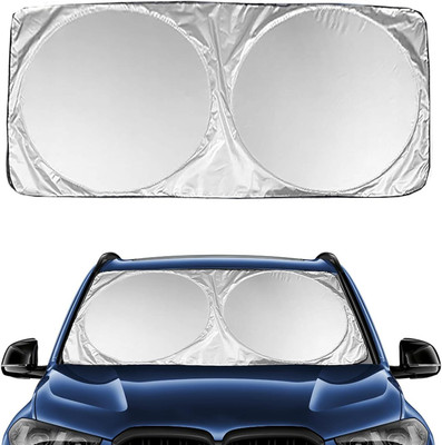 HSR Windshield Sun Shade(Black, Silver)