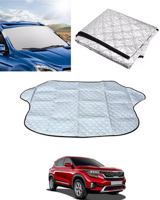 AYW Windshield Sun Shade For Kia Sonet(Silver)
