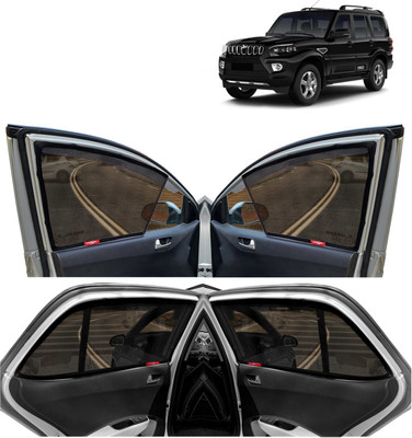 Kingsway Side Window, Rear Window Sun Shade For Mahindra Scorpio(Black)