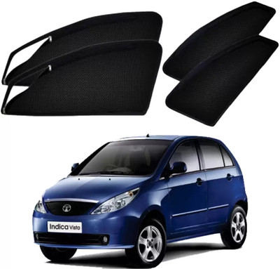 G ILIKA Rear Window, Side Window Sun Shade For Tata Indica(Black)