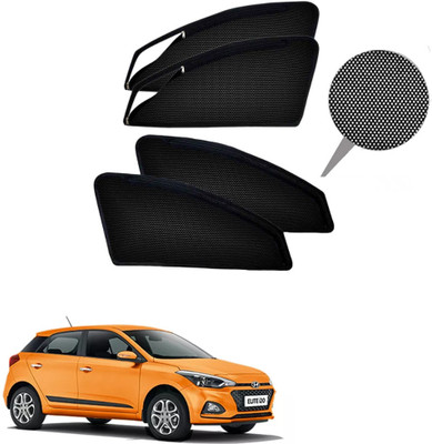 RAKRISH Rear Window, Side Window Sun Shade For Hyundai Elite i20(Black)
