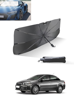 MATIES Windshield Sun Shade For Fiat Linea(Black)